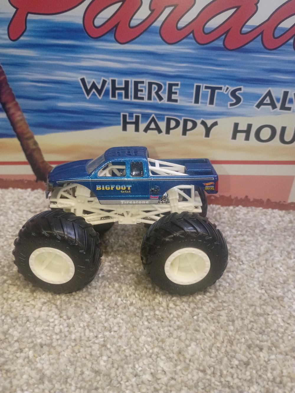Blue Monster Truck Toy - Kids Cars & Vehicles